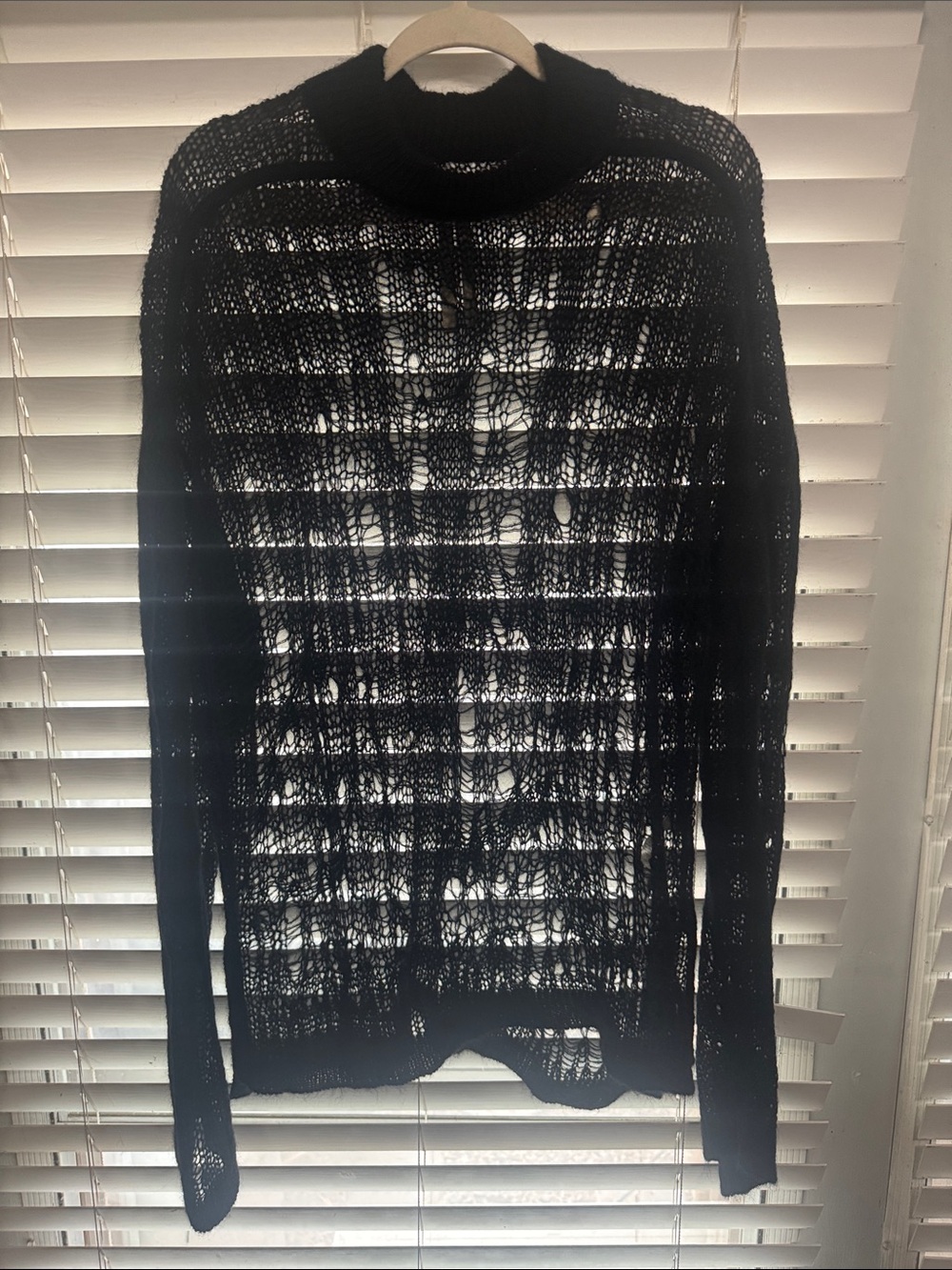RICK OWENS Tommy Open Knit Sweater size M - Picture 5 of 12